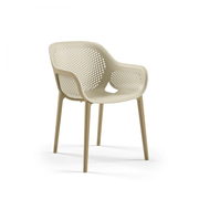 Design armchair Atra beige coffee