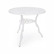 White round Victoria table in aluminum D80 cm