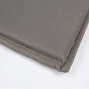 Sunbed cushion in poly chocolate removable fabric
