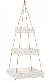 Hilaris 3P White Hanging Tray 2x