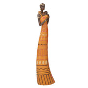 African woman ceramic statue cm9,5x6h38,5