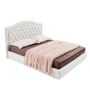 Flatia white quilted container double bed