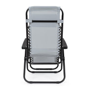Martin deck chair light gray for outdoor