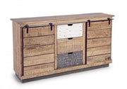 Tudor 2-door 3-drawer sideboard in melamine wood