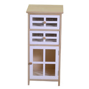 Naomi chest of drawers 1 door and 2 natural rectangular drawers cm33x30xh72