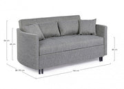 CLAYTON two seater sofa bed Gray 166x88x h84 cm