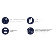 Transparent gray crystal box H 14x31x31 cm