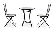 Promo set Positano table with iron chairs