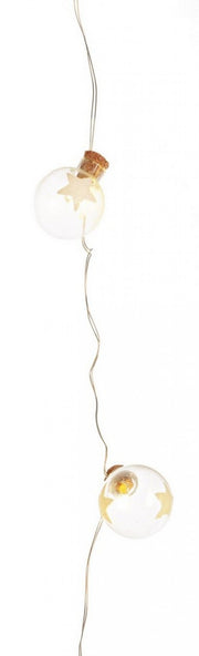 8x Decorative Chain with Star-shaped Bulb C