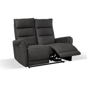 Gray 2-Seater Sofa with 2 Electric Recliners - 135 x 98 x 109 cm