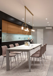 Kyra beige faux leather vintage chair