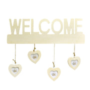 Welcome wall photo frame with multiple hearts 4p cm40xh35x1