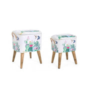 Set of two Forestis stools with container bizzotto