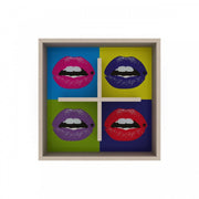 Decorative wall cube shelf bulletin board mouth 60 cm
