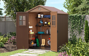 Garden Shed Darwin 6x6 with Front Window, Brown