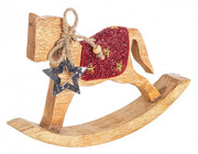 8x Anthony Wooden Horse Natural