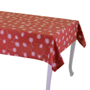 Life brick red rectangular tablecloth cm140x240