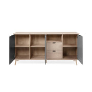 3-door sideboard with 2 drawers 180 x 40 x h 88 cm