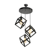 Agatha pendant lamp MDL3790 3 black cubes