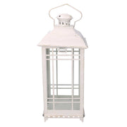 Square cream metal lantern 1-3 cm21,5x21,5h50