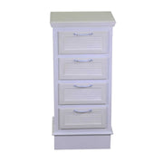 Liverpool wooden cabinet 4 drawers white cm37x30h79.5