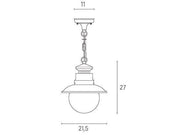 Suspension E27 calipso caffe 'line