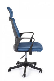 sedia uff. c-br laurent blu