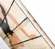 Print on wood with multicolor canvas 60x100 cm