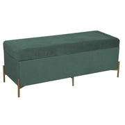 Sage green velvet bench cm115x40h45