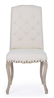 2x Classic style upholstered fabric chair