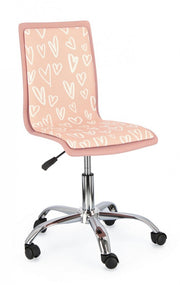 Young Hearts leatherette steel office chair 42.5 x 40 x 87 cm