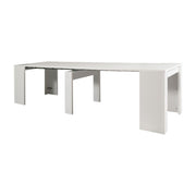 Extendable console table White BAKU 78x54 - 252x h78 cm