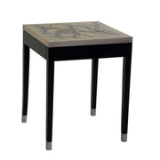 Magnolia silver side table ca-9748 cm. 48.5 x 48.5 h 61