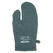 Wilde mitt plus pot holder Peacock blue color