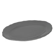 Juliet gray oval plate cm35x26h3