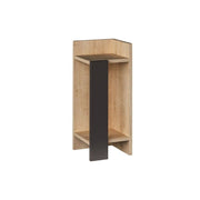 Elos design coffee table oak color oak anthracite panel 25x25x60h right
