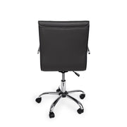 Office armchair with armrests Perth dark gray in eco-leather