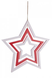 2x Red Star Pendant