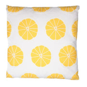 Square lemon fabric cushion cm45x45h10