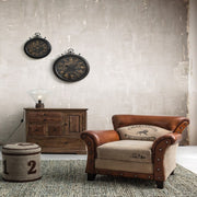 Charleston armchair in beige vintage leather