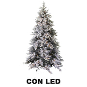 Tallinn snowy tree 1167 branches 300 LED green cm ø112h210