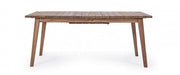 Extendable outdoor table in wood VARSAVIA 180 - 240x90x h76 cm