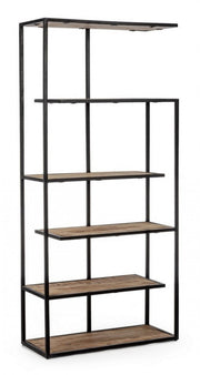 5-storey metal industrial style bookcase