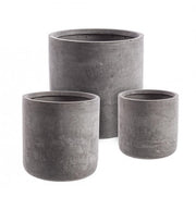 Set3 P.Vaso Cement Cyl Grey