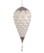 Fascinating White Pinecone Pendant - 4x D140