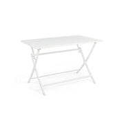 Outdoor table in White aluminum ELIN 110x70x h71 cm
