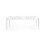 Calypso white coffee table 110x60 cm
