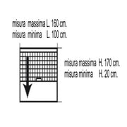 IRS-CE vertical roll-up insect screen 160x170 cm White