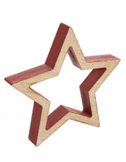 6x Red Star Shape L