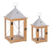 2x Set2 Beatific Lantern Silver Low